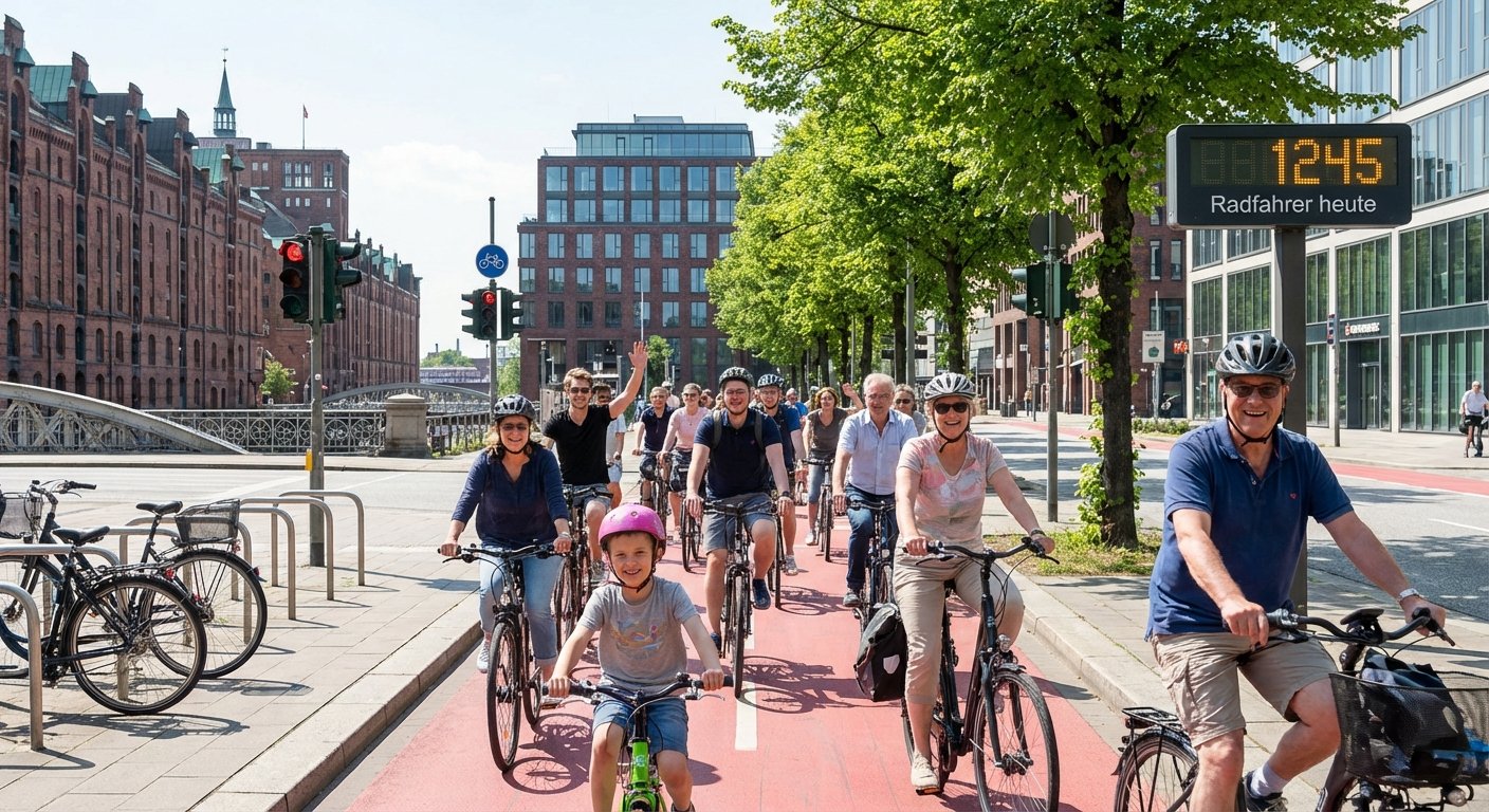 Fahrradkultur in Hamburg