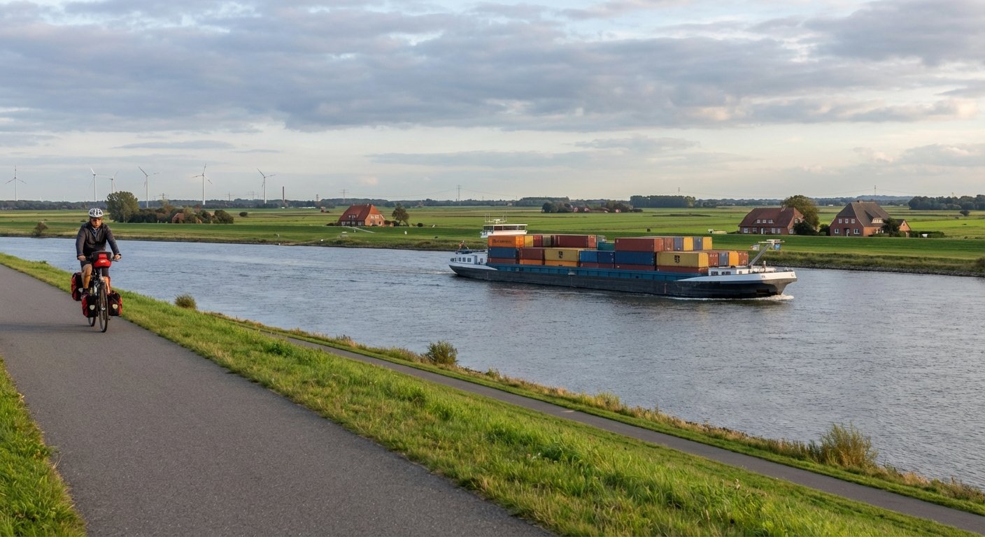Fahrradtour Hamburg Elbe