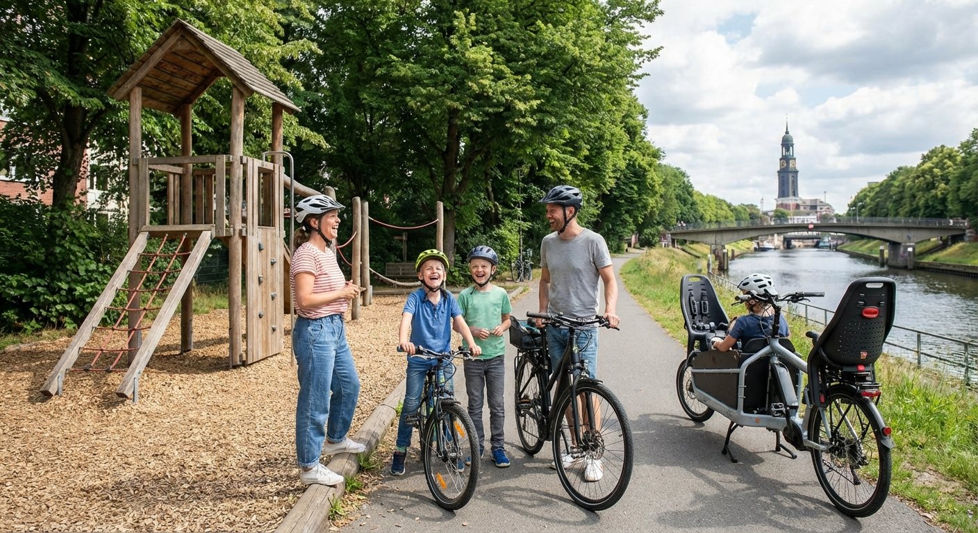 Fahrradtour Hamburg Kinder